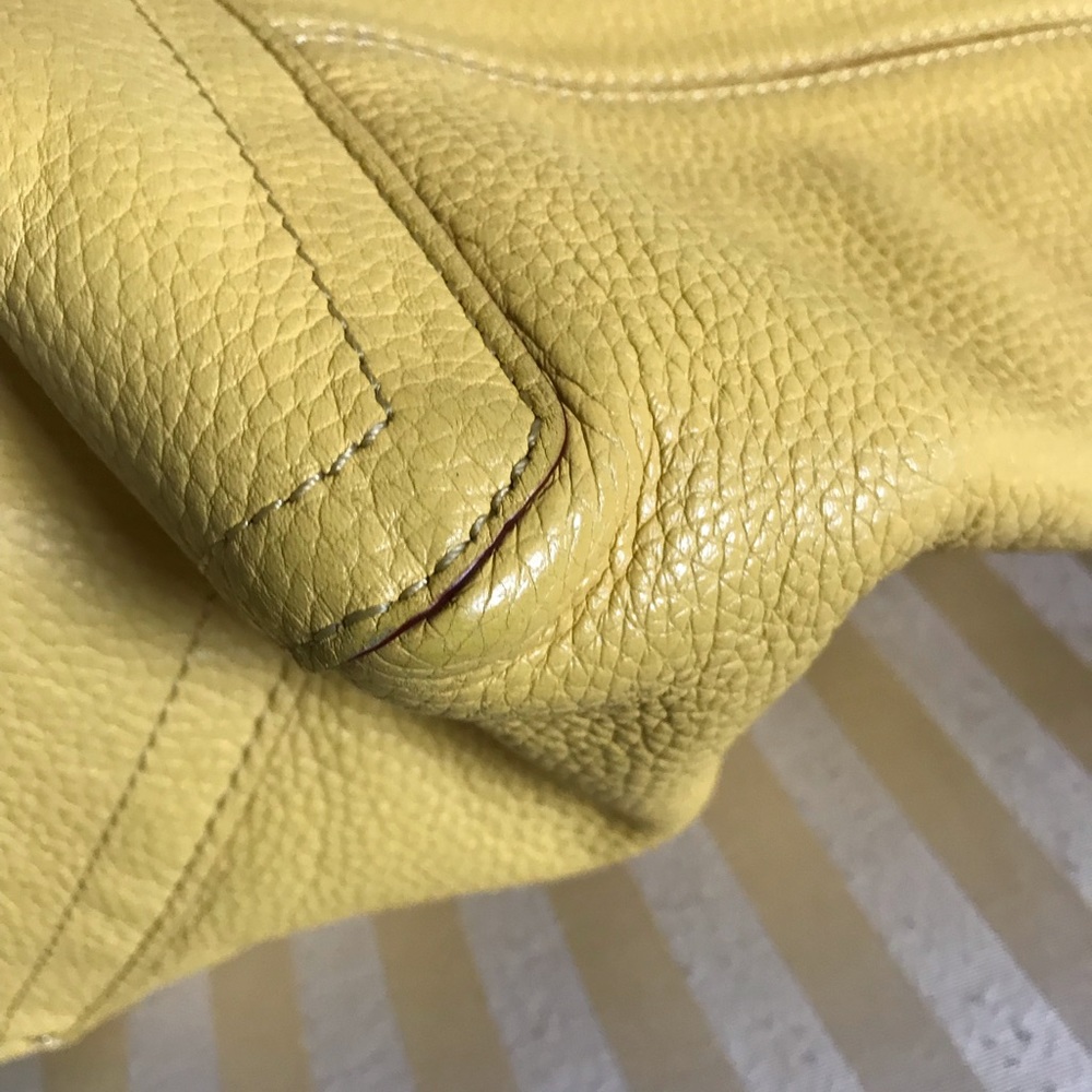 Kate Spade Yellow Tote Leather Tote Handbag Bag - Picture 5 of 8
